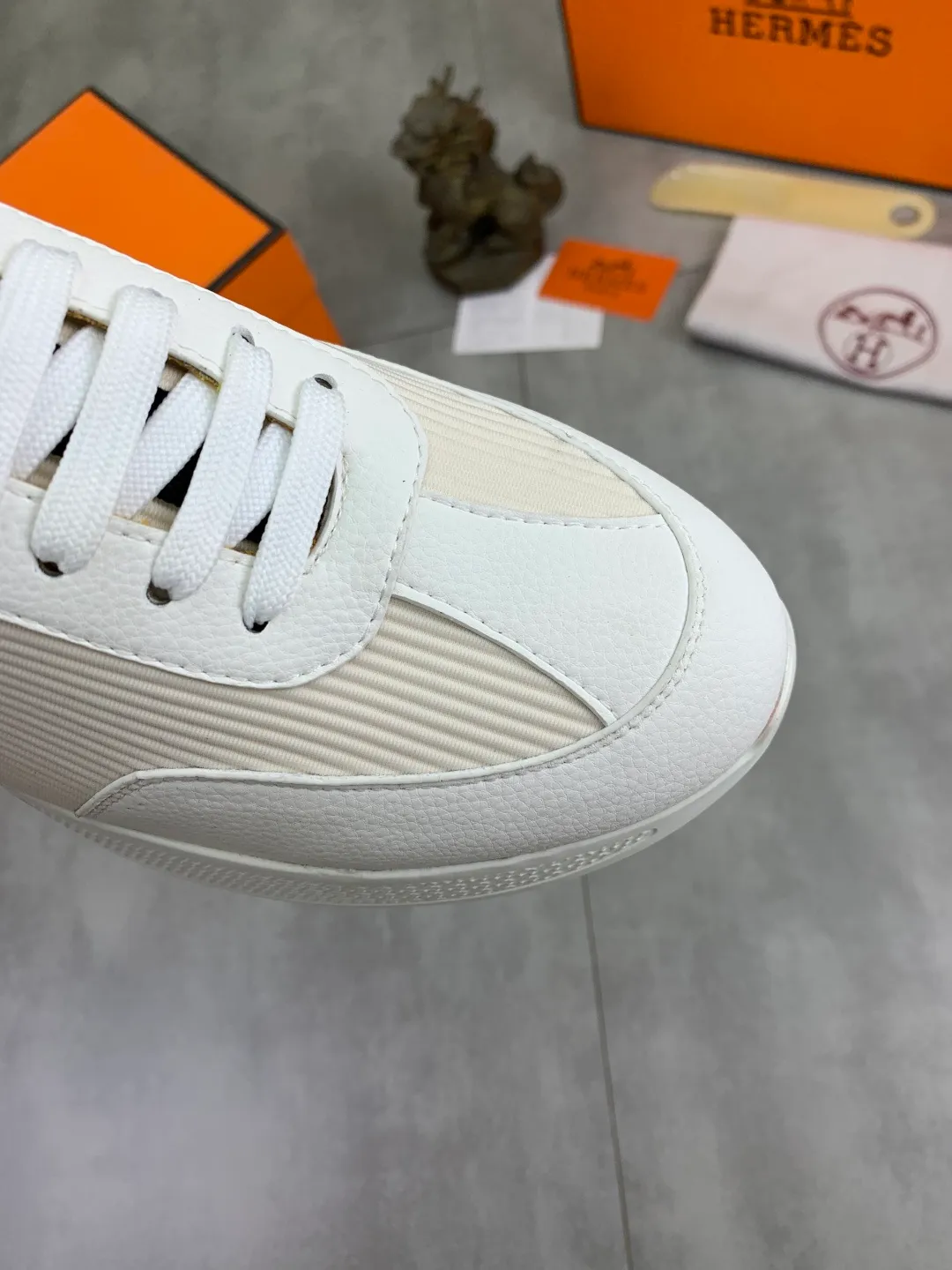 Men's men's shoes P460 new style [HERMES] Hermès - High-end quality original order - Upper: 🔝Nappa calfskin, sewn brand 'H' totem - Inner: water-dyed cowhide - Outsole: ultra-light TPU foam; molded outsole - Ultra-high quality control·Fine workmanship: highlighted (high-end·nobility·grade) -Size: 38-44 (45 can be customized)·